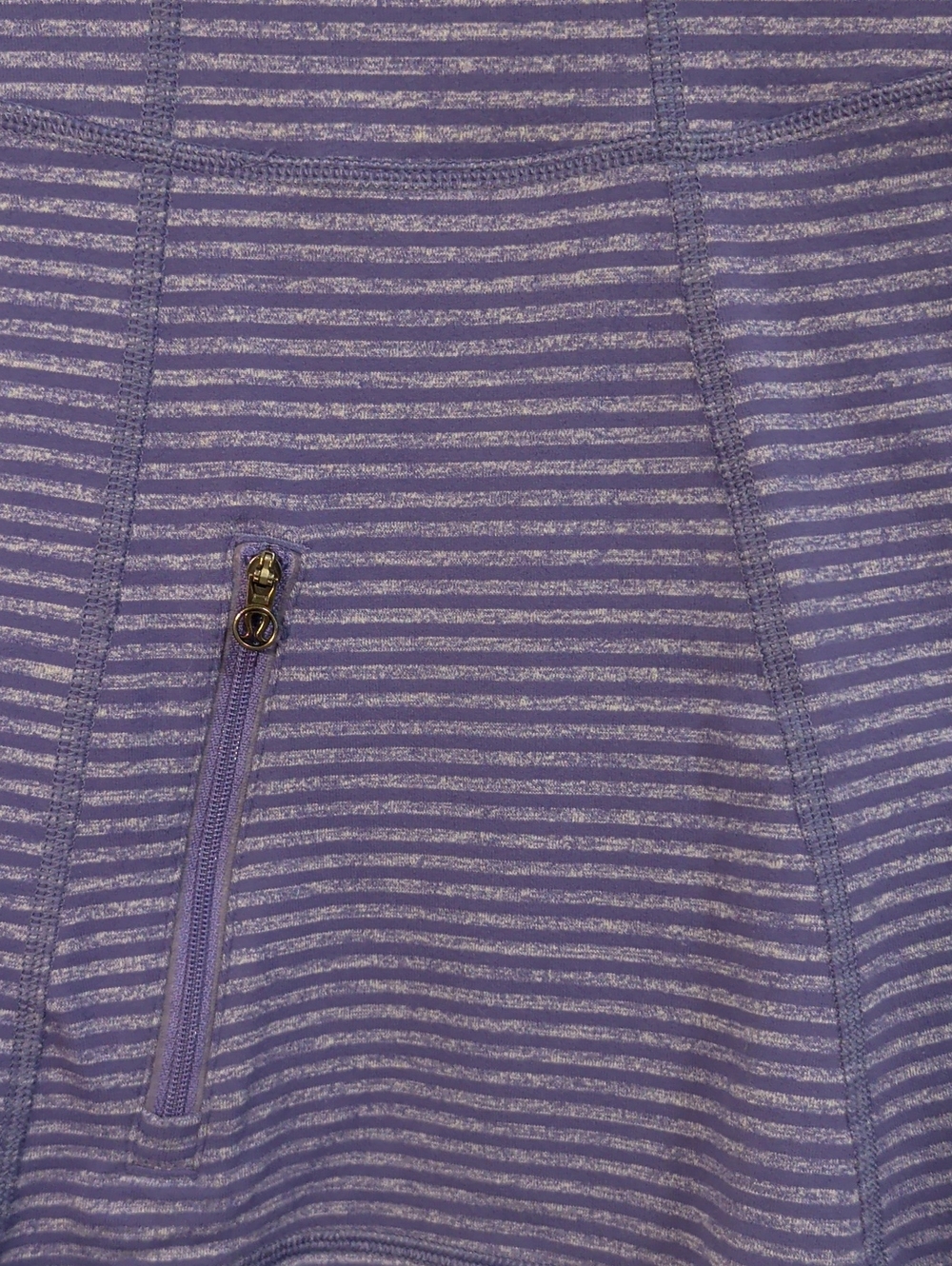 Lululemon Striped Purple Half-Zip Pullover - Picture 6 of 6